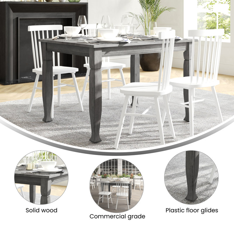 18 Inch Commercial Grade Dining Table Height Chair, Mid-Back Sled Base Dining Chair in LeatherSoft Upholstery, Set of 2